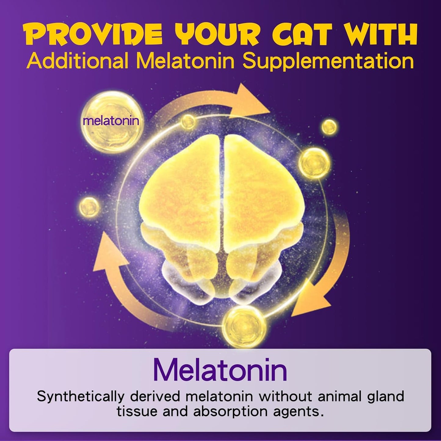 Melatonin For Cats Cat Calming Cat Sleep Aid Cat Melatonin Cat Anxiety Relief Relaxants & Anxiety Relief For Cats Cat Calming Drops 60ml (120ML)