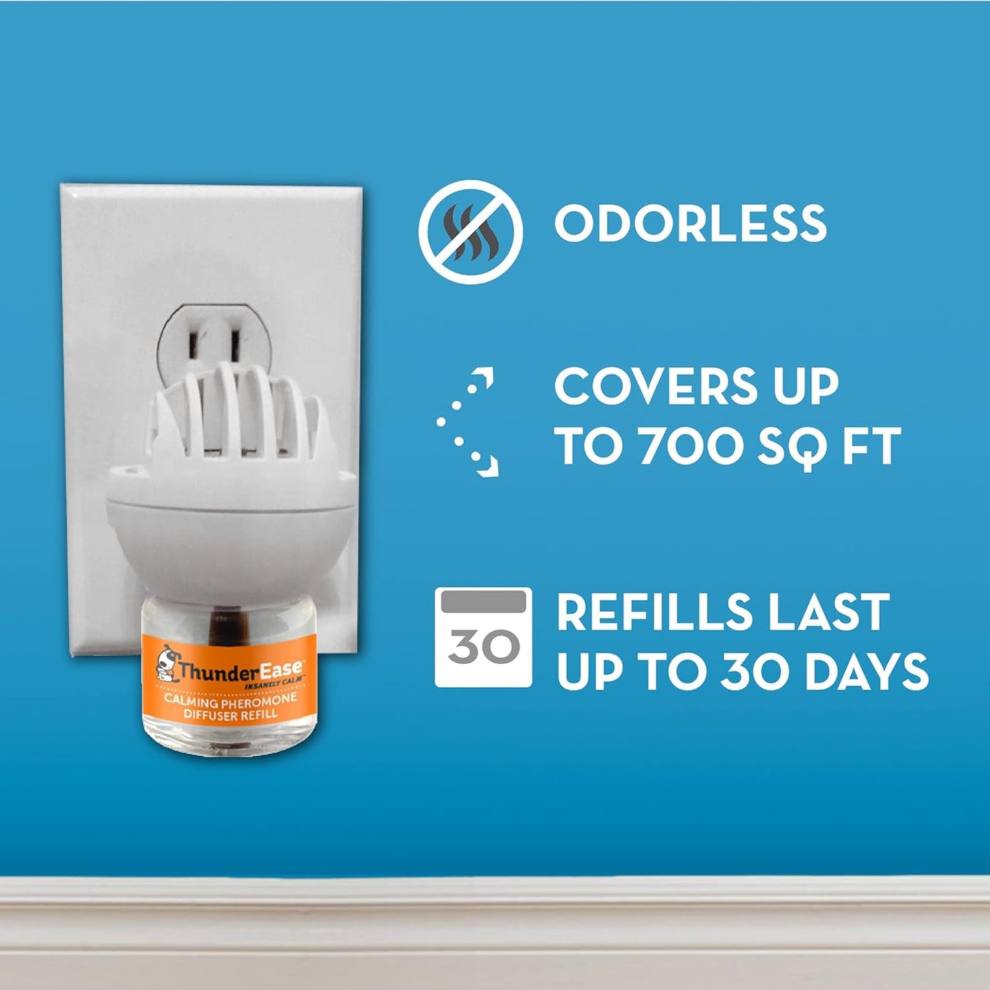 ThunderEase Dog Calming Pheromone Diffuser Refill | Powered by ADAPTIL (60 Day)