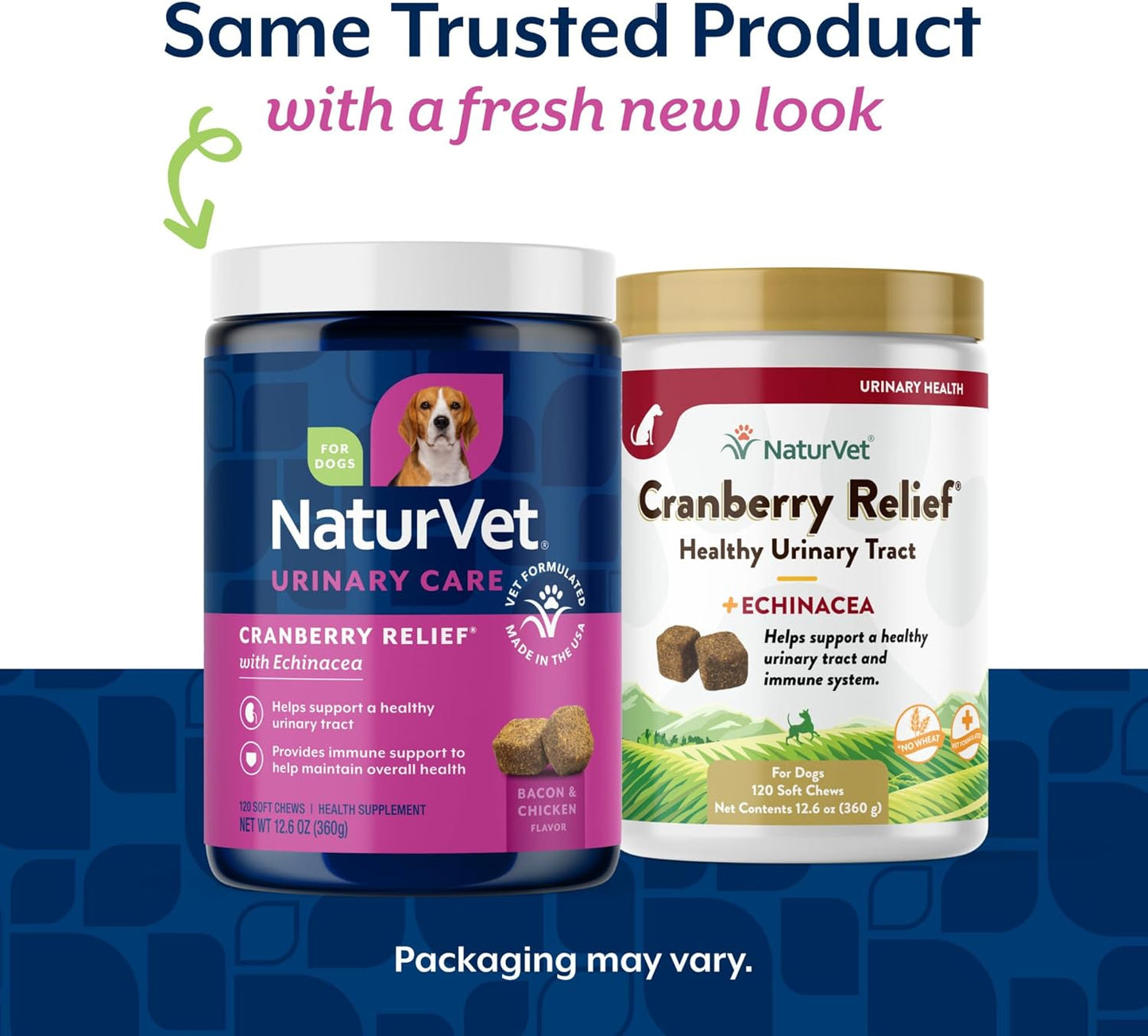 NaturVet Cranberry Relief 120 Count Soft Chew (Jar) with Echinacea for Dogs