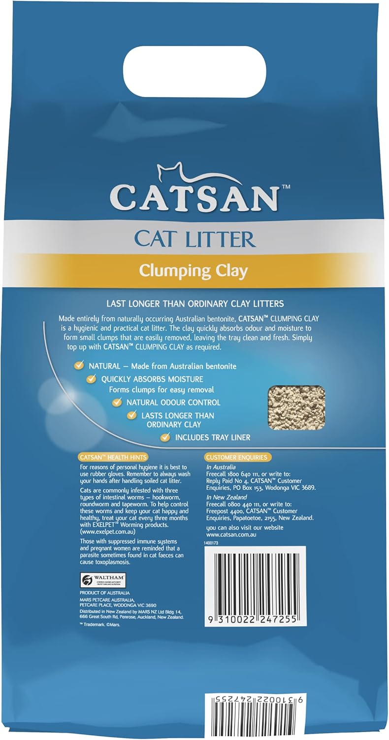 CATSAN Cat Litter Ultra Clumping Clay 7kg (Pack of 2)