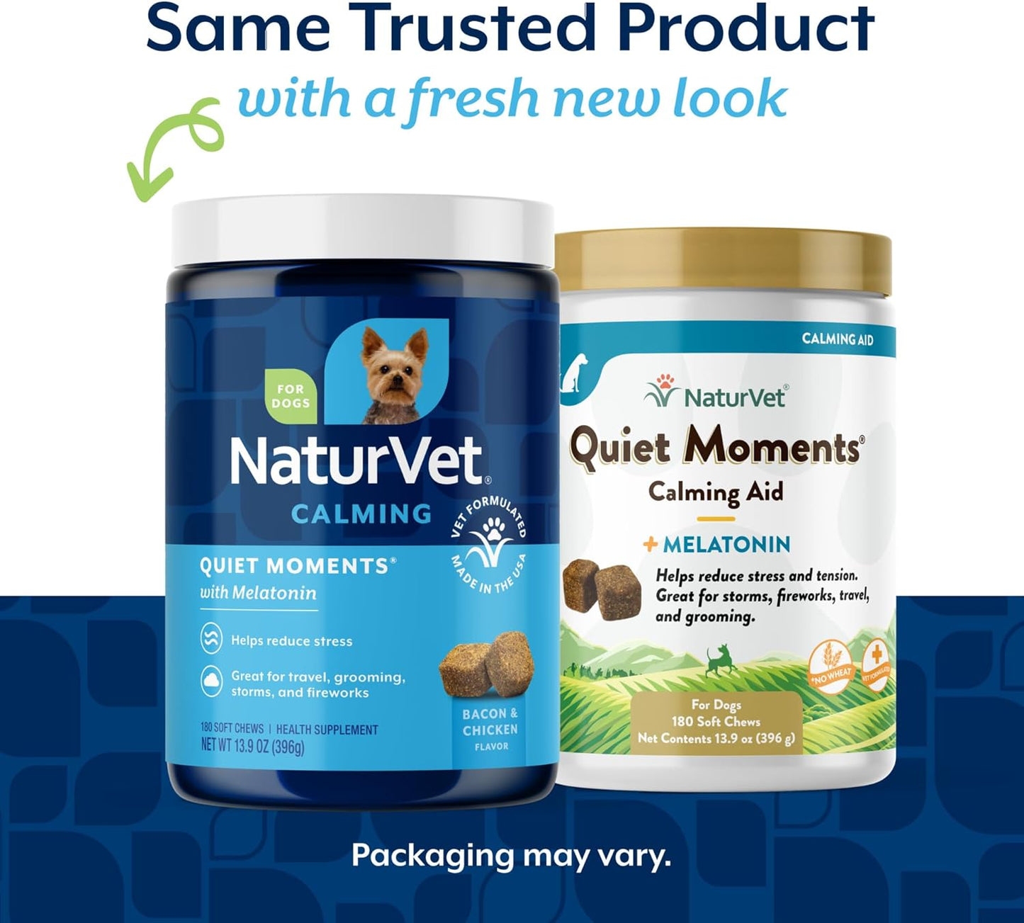 NaturVet Quiet Moments Soft Chews Reduce Stress Travel Motion Sickness 180 Count