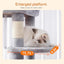 Heybly HCT050W Cat Scratching Post with Blankets for Large Cat Tree Large Platforms Cave 50 x 50 x 153cm Light Grey