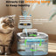 oneisall Wireless Cat Water Fountain, 3.5L/118oz Battery Operated with Motion Sensor