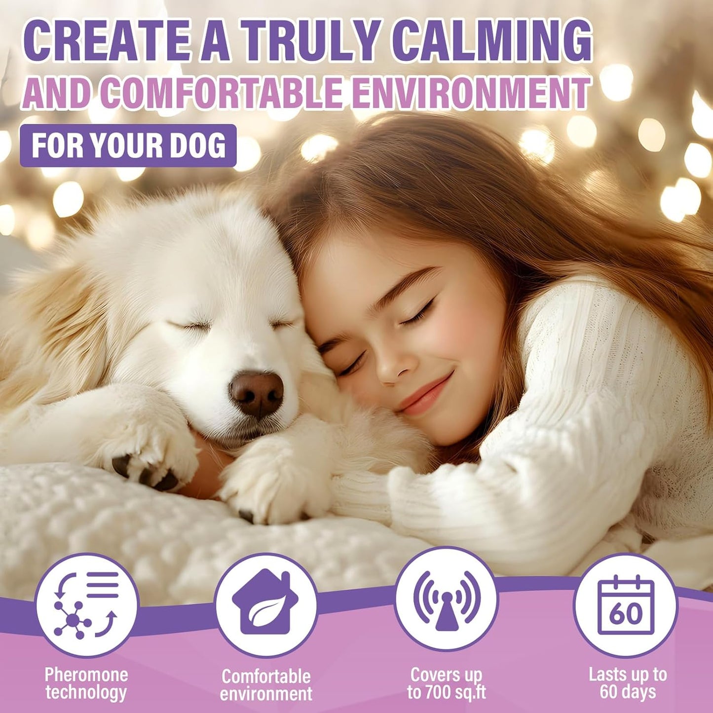Dog Pheromones Calming Diffuser 3 In 1 Advanced Kit Appeasing Pheromone (Tasteless)