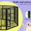 Beastie 32" Foldable Pet Dog Metal Playpen Enhanced, Universal Portable Pet Exercise Cage