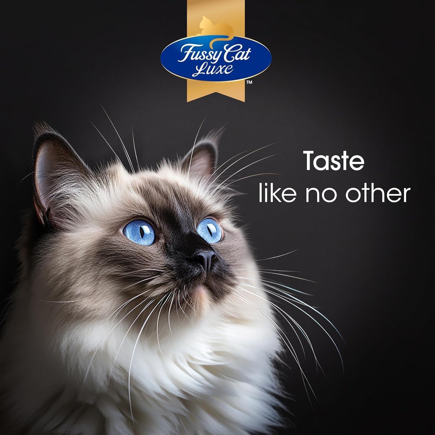 Fussy Cat Luxe Wet Cat Food, Chicken Shreds in Decadent Gravy 12x70g