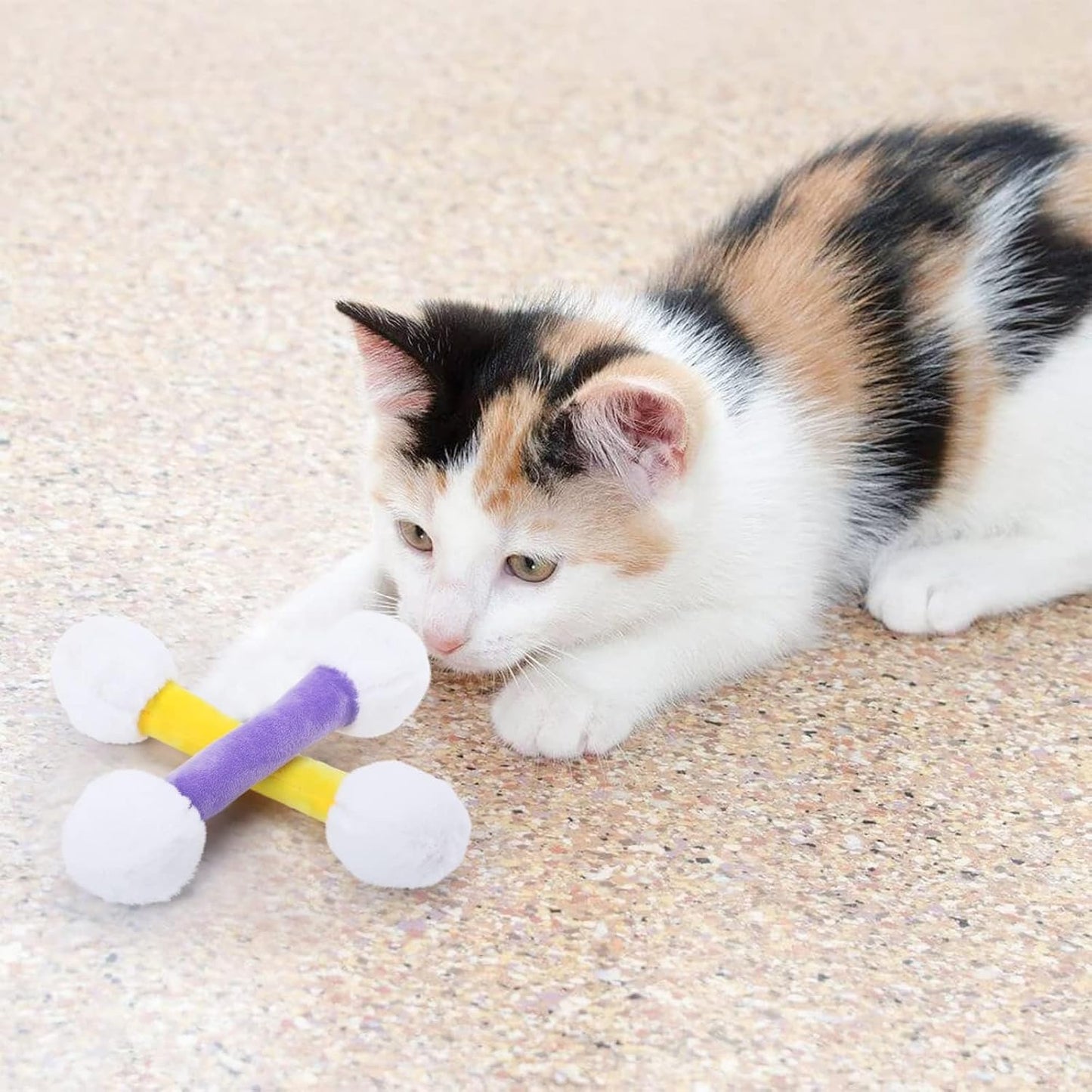 CiyvoLyeen Swabs Catnip Toys Set of 6 Soft Plush Kicker Toys