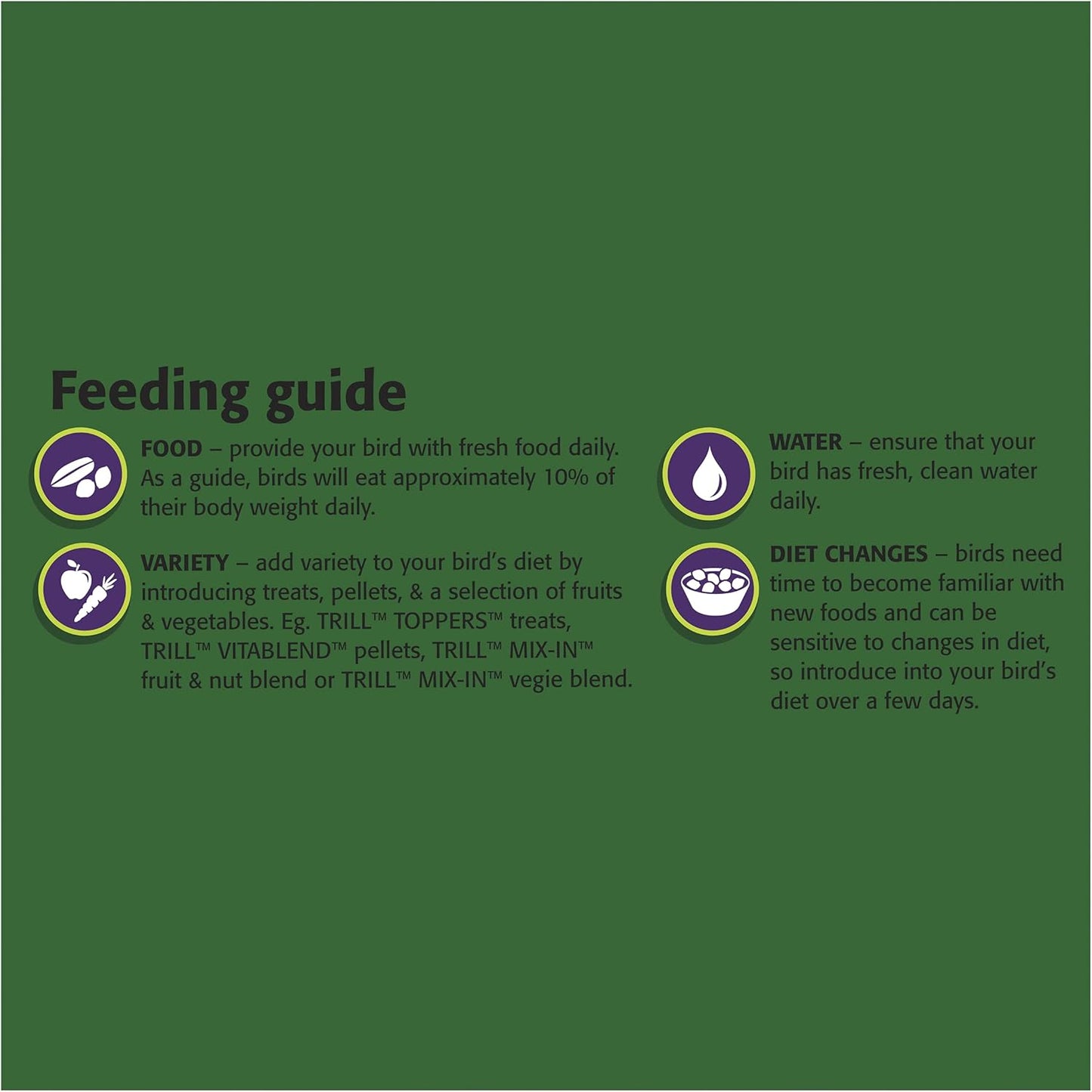 Trill Mix-In Fruit & Nut, 475g – Blend with Bird Food for Extra Nutrition