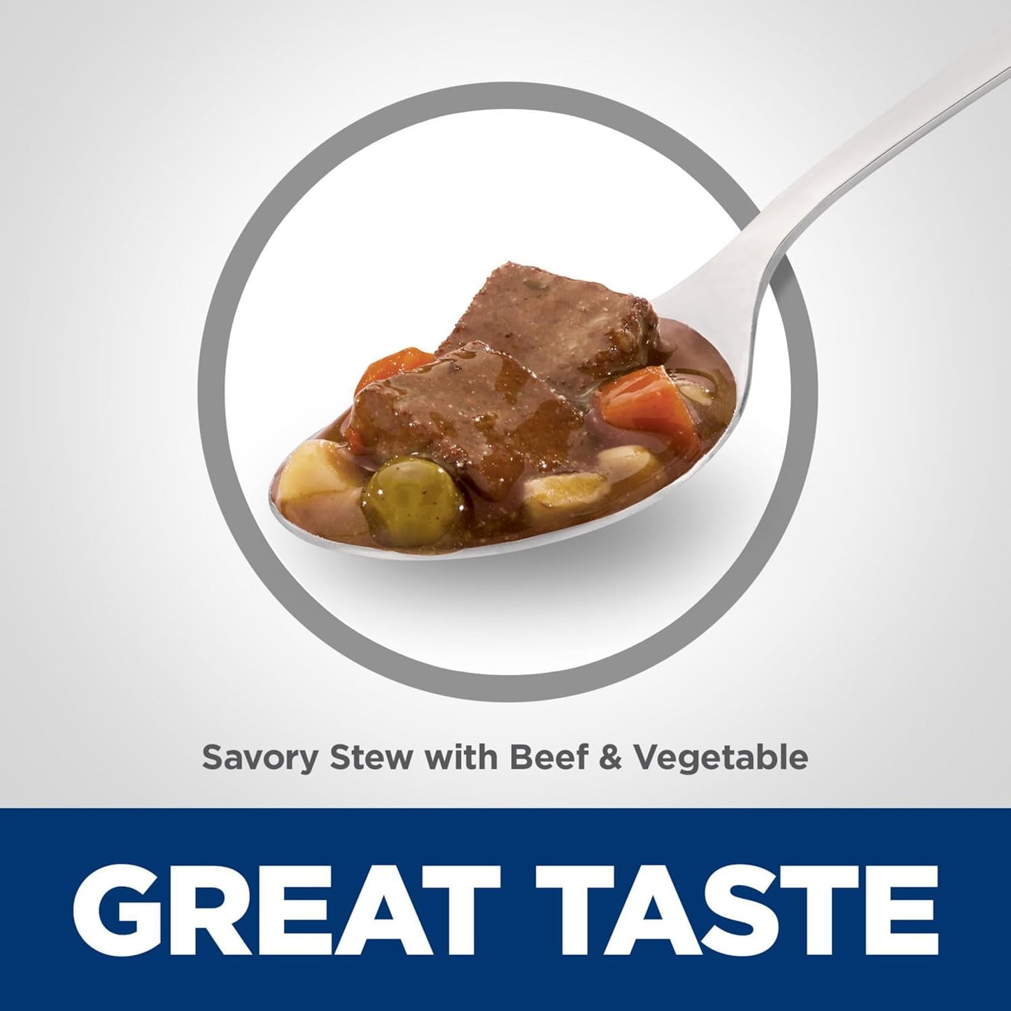 Hill's Science Diet Adult 7+ Savory Stew with Beef And Vegetables Senior Canned Dog Food, 363g, 12 Pack