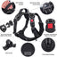 PoyPet No Pull Dog Harness, No Choke Reflective Oxford Outdoor Vest (Black,S)