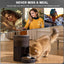 Automatic Cat Feeder WiFi with App Control, Voice Recorder, 4L Dry Pet Food Dispenser for Cats & Dogs with Freshness Preservation, Custom Feeding Times & Portions, Dual Power