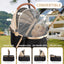 3 in 1 Pet Stroller with 4 Wheels, Foldable Pet Travel Carrier for Small/Medium Dogs Cats up to 50lbs, Detachble Portable Cat Bag, Storage Basket