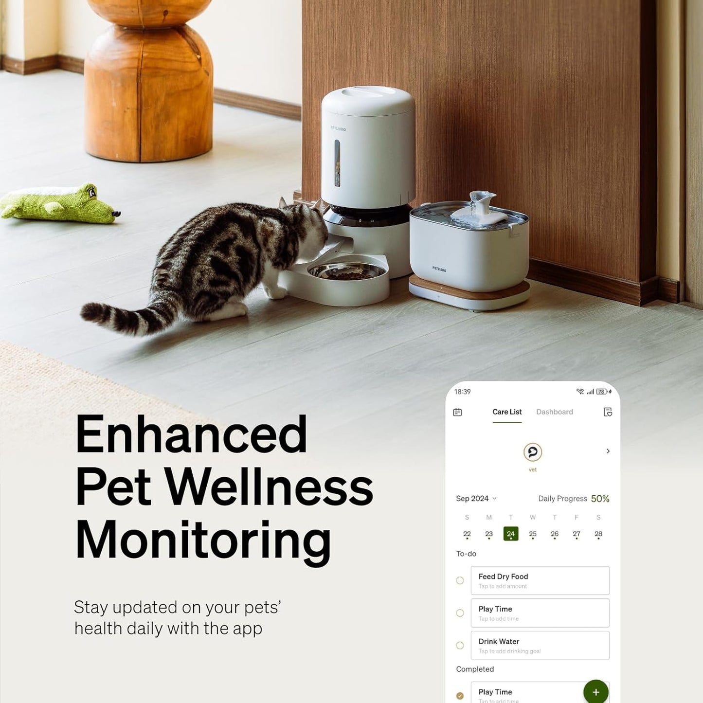 PETLIBRO Cat Water Fountain, App Monitoring