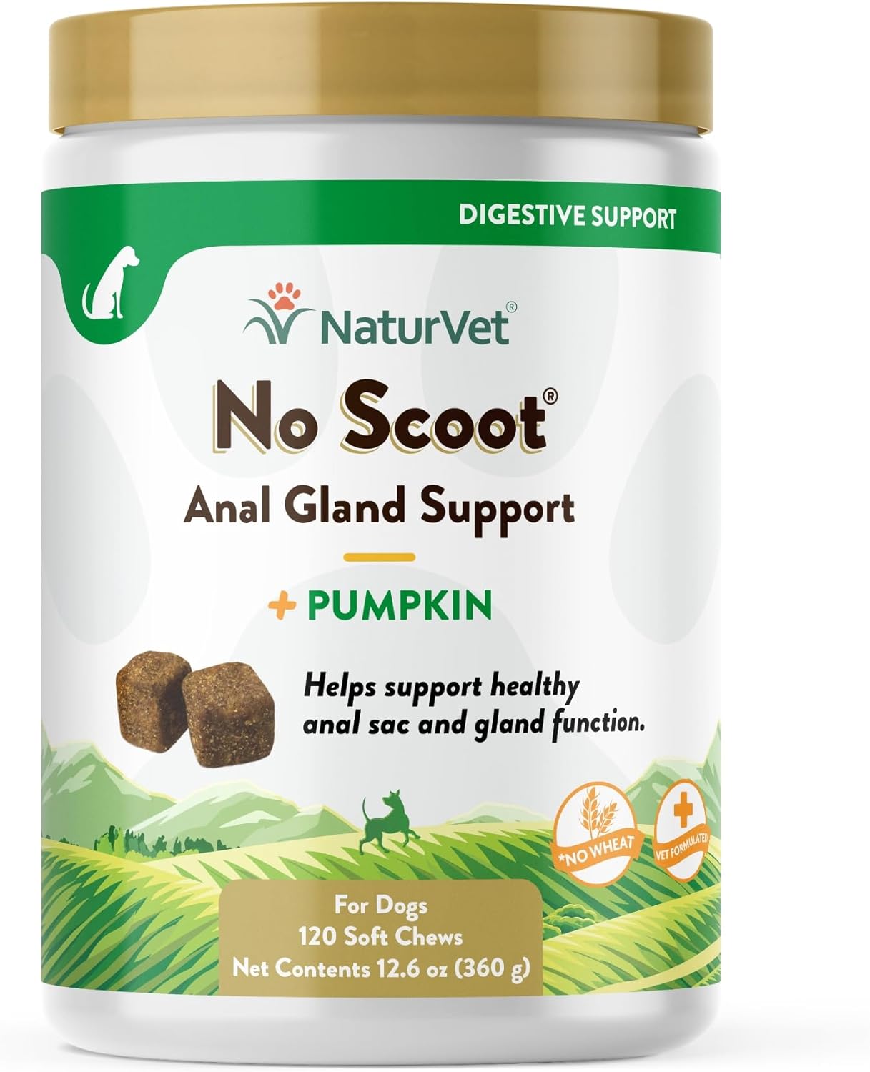 NaturVet No Scoot Plus Pumpkin Soft Chew - 120ct by NaturVet