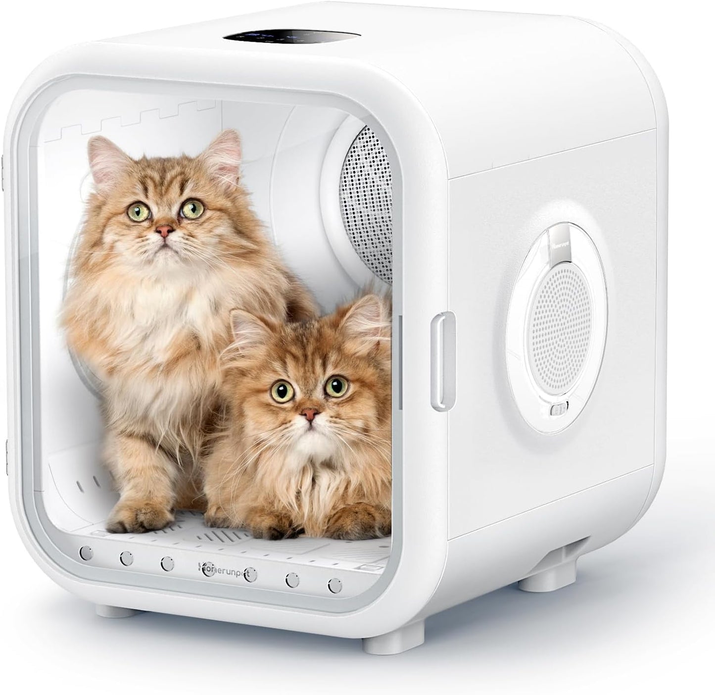 62L Dog Dryer Box, 360° Efficient Automatic and Quiet Cat Pet Dryer Box with Smart Temperature Control, Ideal for Cats and Medium Dogs (white)