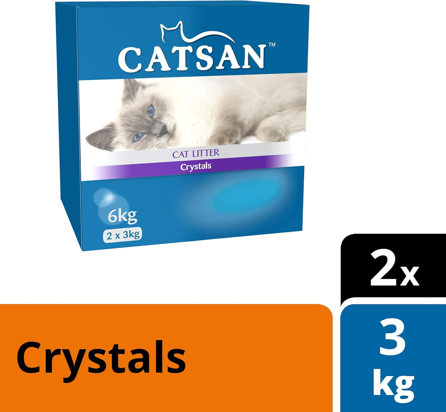 Catsan Cat Litter, Crystals 6 kg