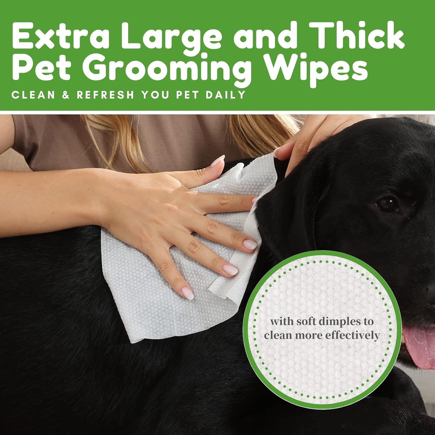 VIETDAI Dog Wipes Pet Wipes for Dogs & Cats Big Thick Large Multipurpose Cleaning