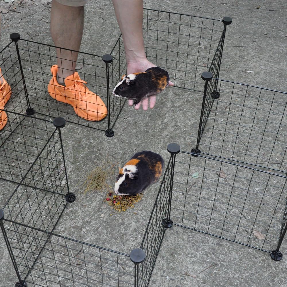 MelPet Pet Playpen Foldable Metal Pet Cage Enclosure Puppy Fence 16 Panels
