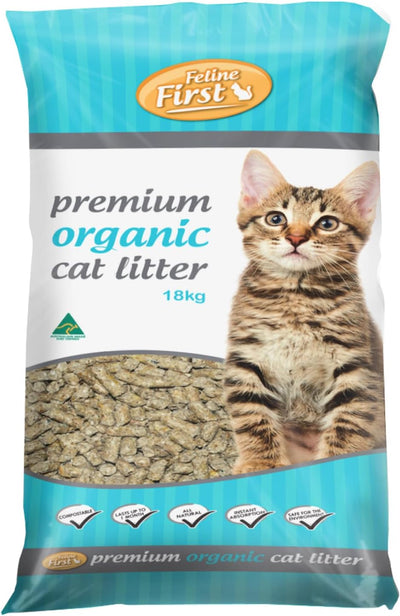 Feline First Premium Organic Cat Litter 18kg