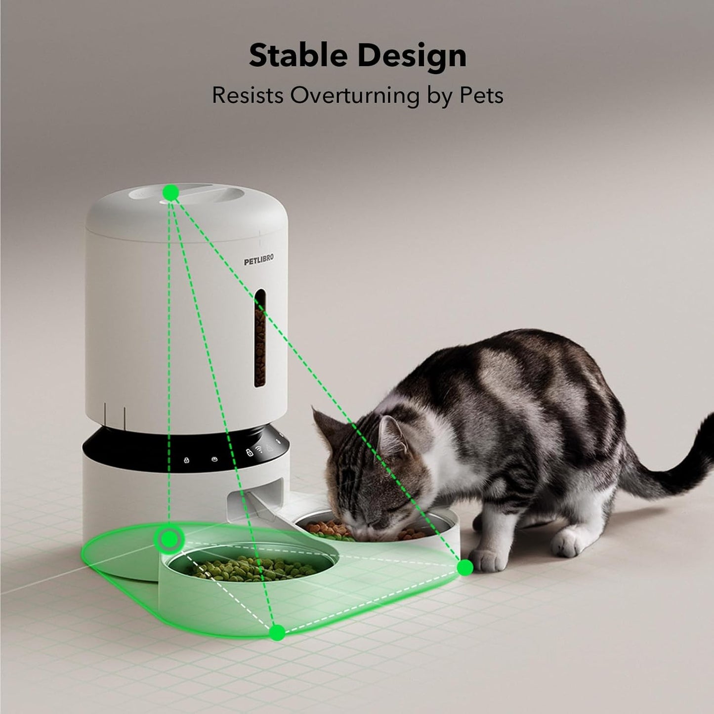 PETLIBRO Automatic Cat Feeder, WiFi Pet Feeder for 2 Cats or Dogs with APP Control, 5L