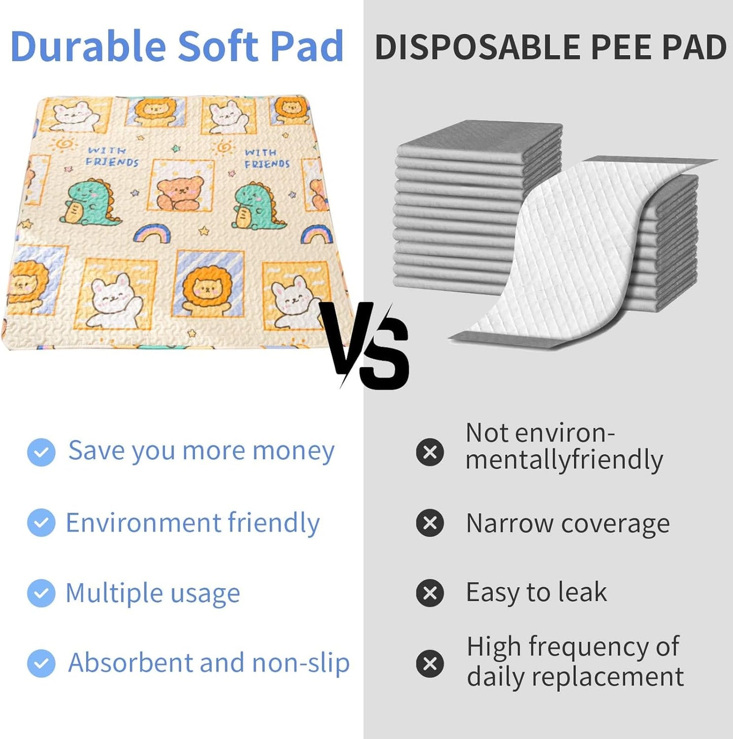Dog Playpen Urine Pad Dog Pee Pads Puppy Pads, [PLAYPEN NOT Included!!]