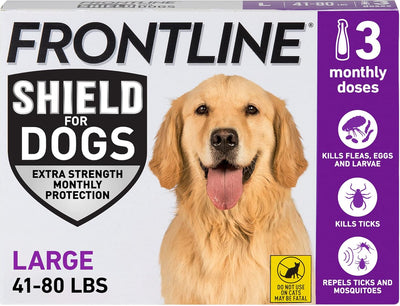 FRONTLINE Shield Flea & Tick Treatment for Large Dogs 41-80 lbs. Count of 3 Visit the Frontline Store