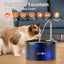 Cat Water Fountain, 3L/100oz Pet Water Fountain for Cats Indoor, BPA-Free (Black, Plastic)