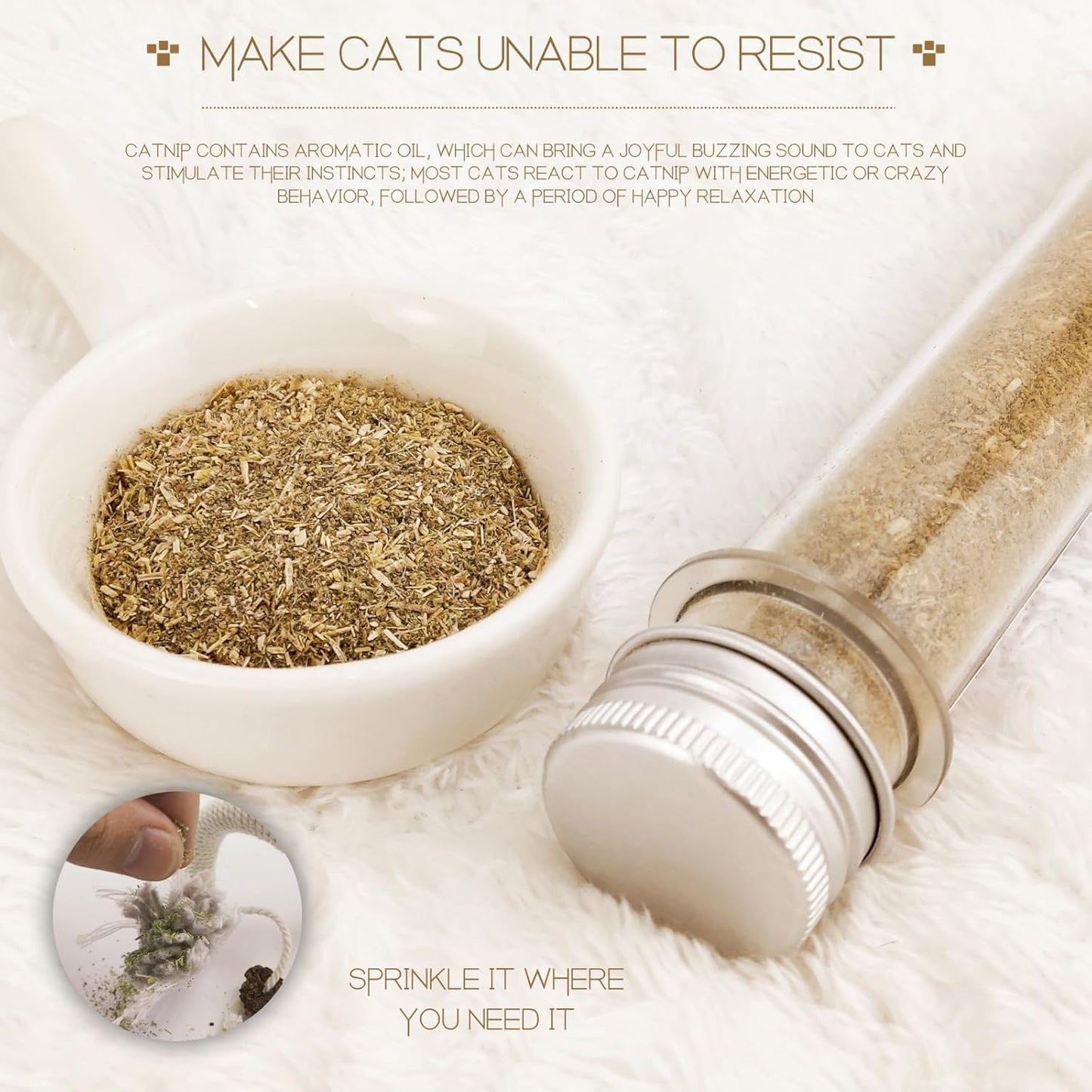 LUOKER 6 Pack Cat Chew Toys with Catnip Sticks