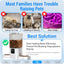 Frienhund Automatic Cat Feeder with Slow Feed for 2 Cats: 5G WiFi Automatic Dog Feeder
