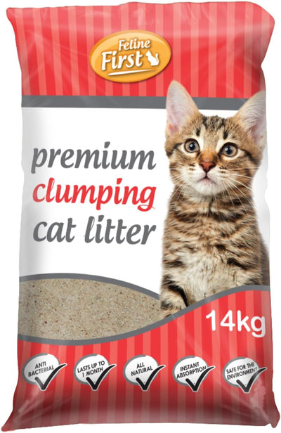 Feline First Organic Clumping Cat Litter 14kg