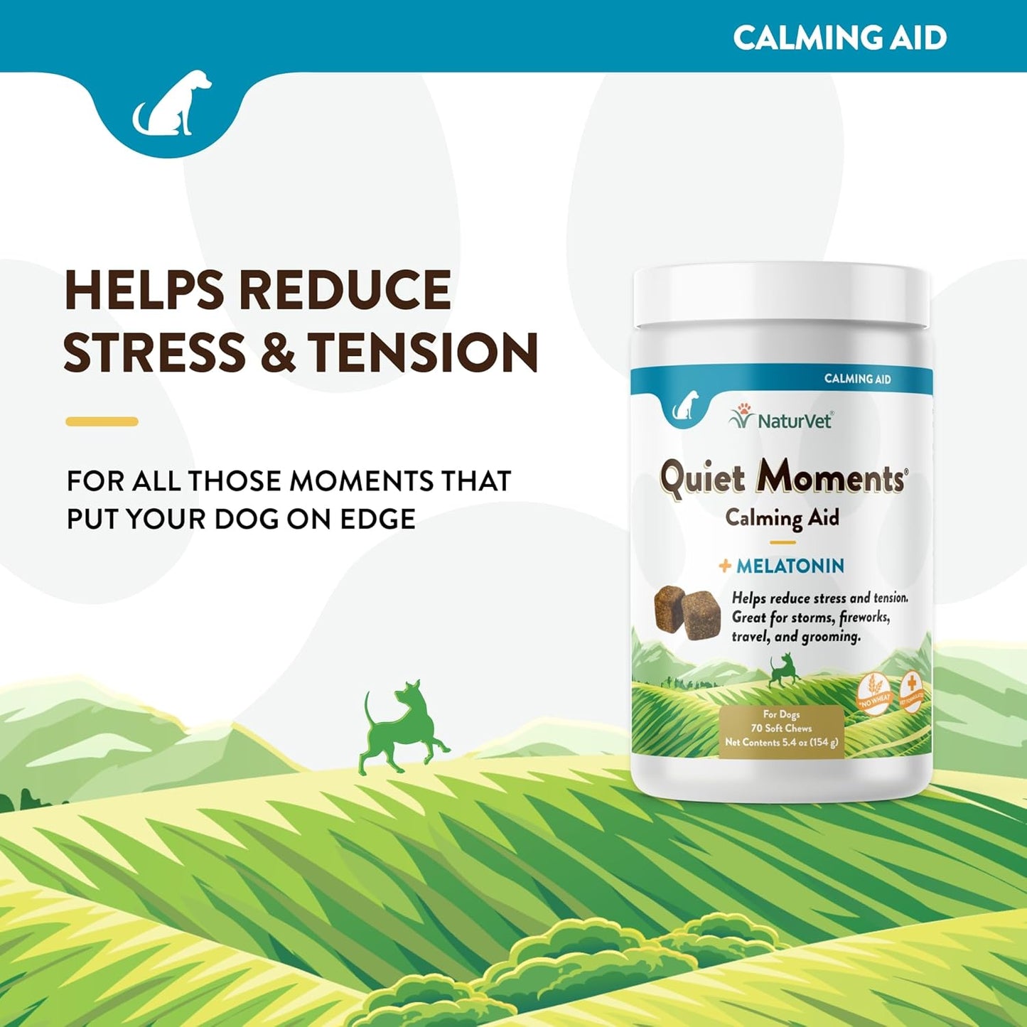 NaturVet Quiet Moments Calming Aid Dog Supplement