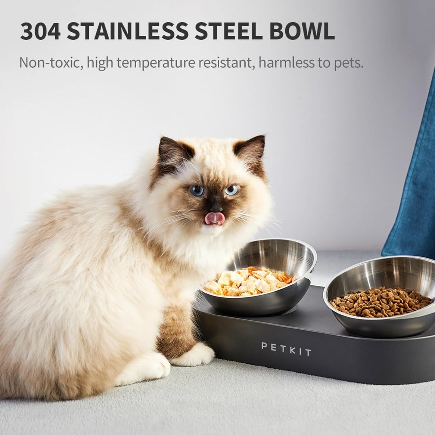 PETKIT Raised Dog Cat Food Bowl 304 Stainless Steel