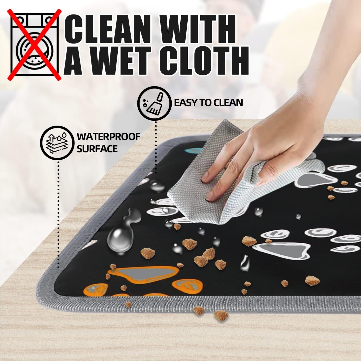 Pet Heating Pad, Waterproof Heating Mat for Dogs with 5-Level Timer and Temperature, Heating Pad for Pets Including（102 X 69 CM）