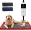 Pet Heating Pad for Dogs & Cats XL 60x90cm – 9 Adjustable Temperature Levels (35–55℃) & 14 Timer Settings (0–12H/24H), Electric Heated Pet Mat with Chew-Resistant 1.8m Cord,2 Washable Covers