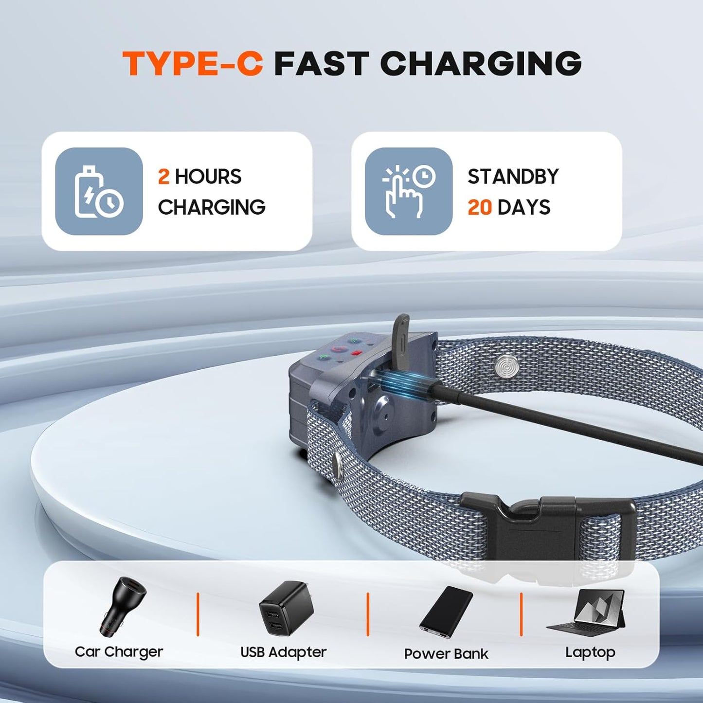 Anti Barking Dog Collars, Spray Bark Collar with 3 Adjustable Sensitivity & Spray Levels