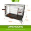 Dog Cage with Removable Tray
