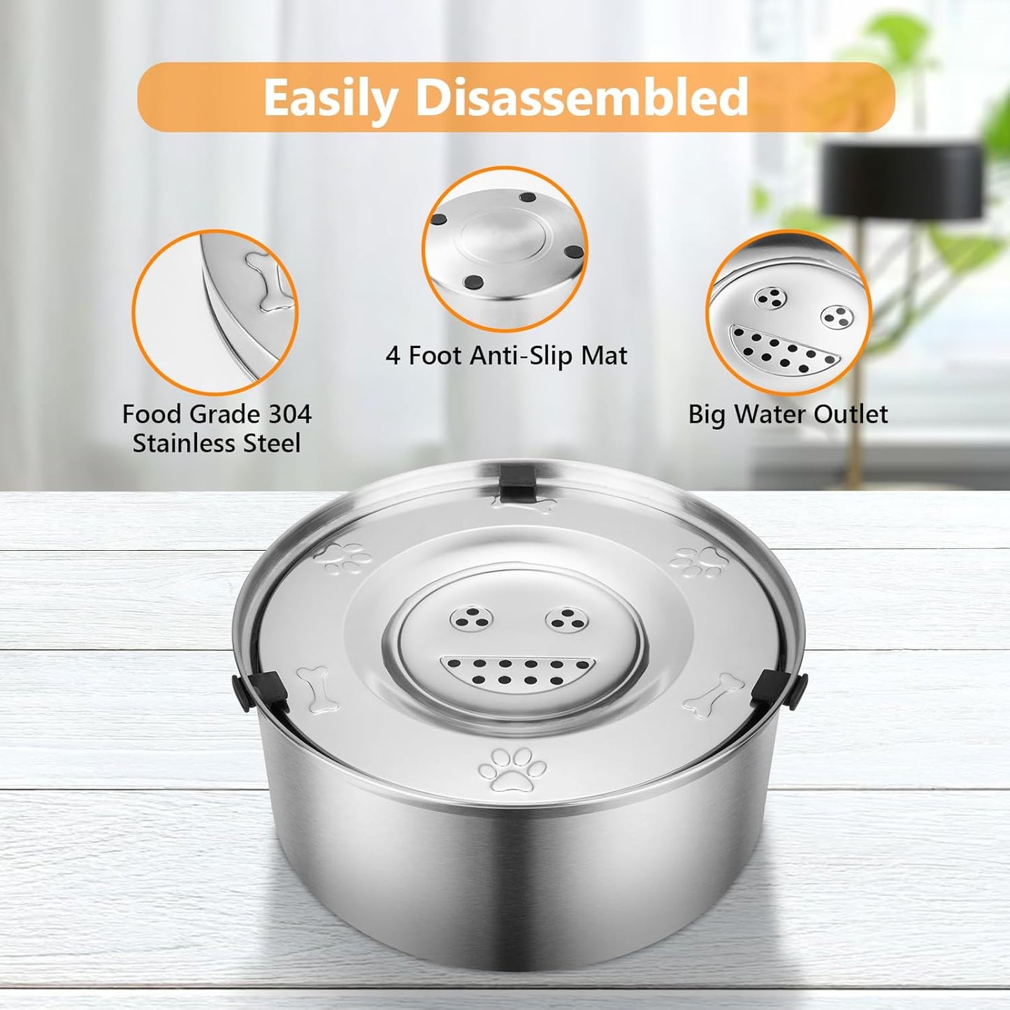 No Spill Dog Water Bowl