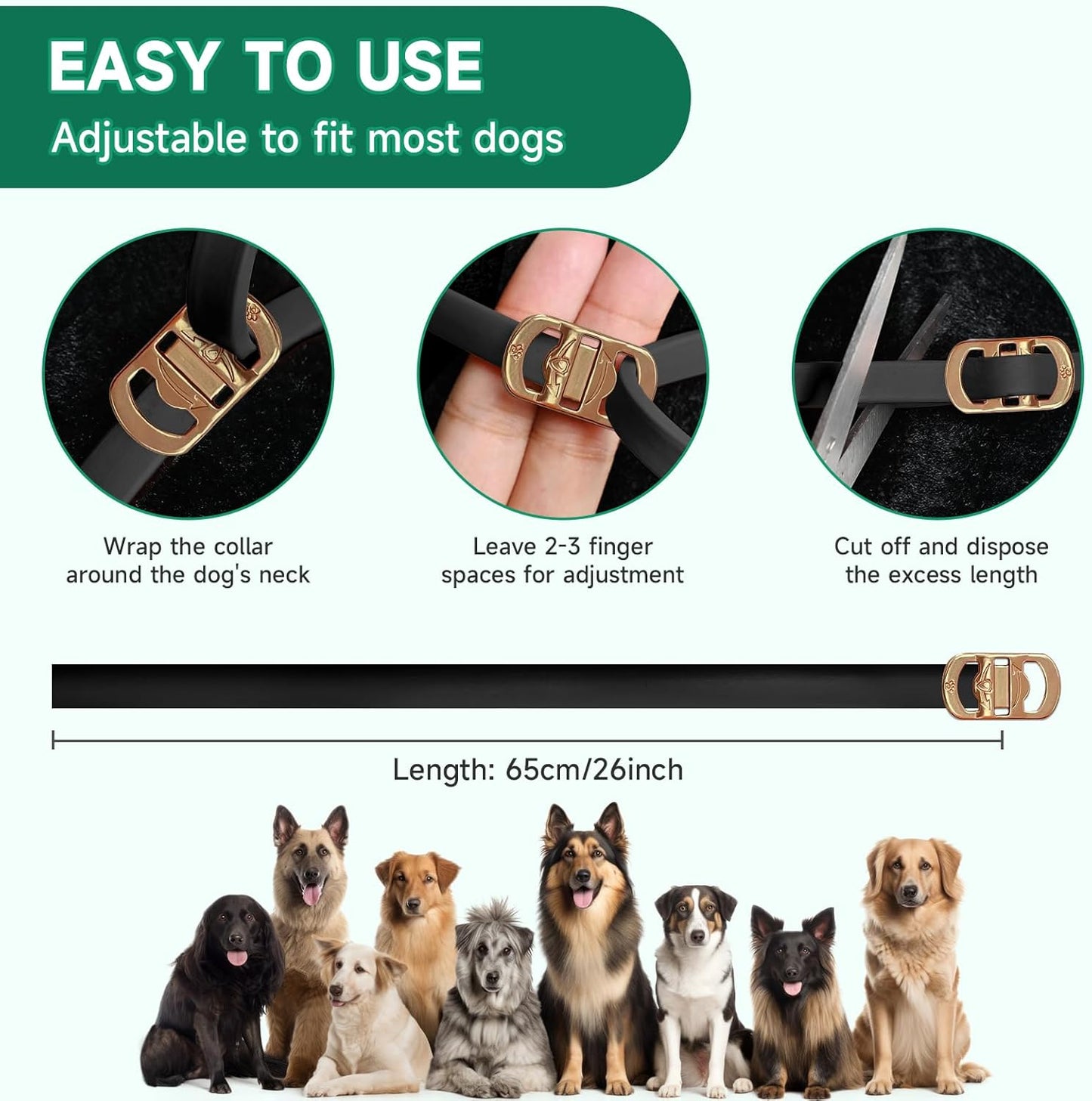 4 Pack Flea Collar for Dogs, Dog Flea and Tick Treatment, 8 Months Protection