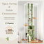 PAWZ Road Cactus Cat Tree Floor to Ceiling Tower with Adjustable Height(216-285cm), 7 Tiers Climbing Activity Center Cozy Hammocks, 5 Platforms and Scratching Posts for Indoor Cats, Green
