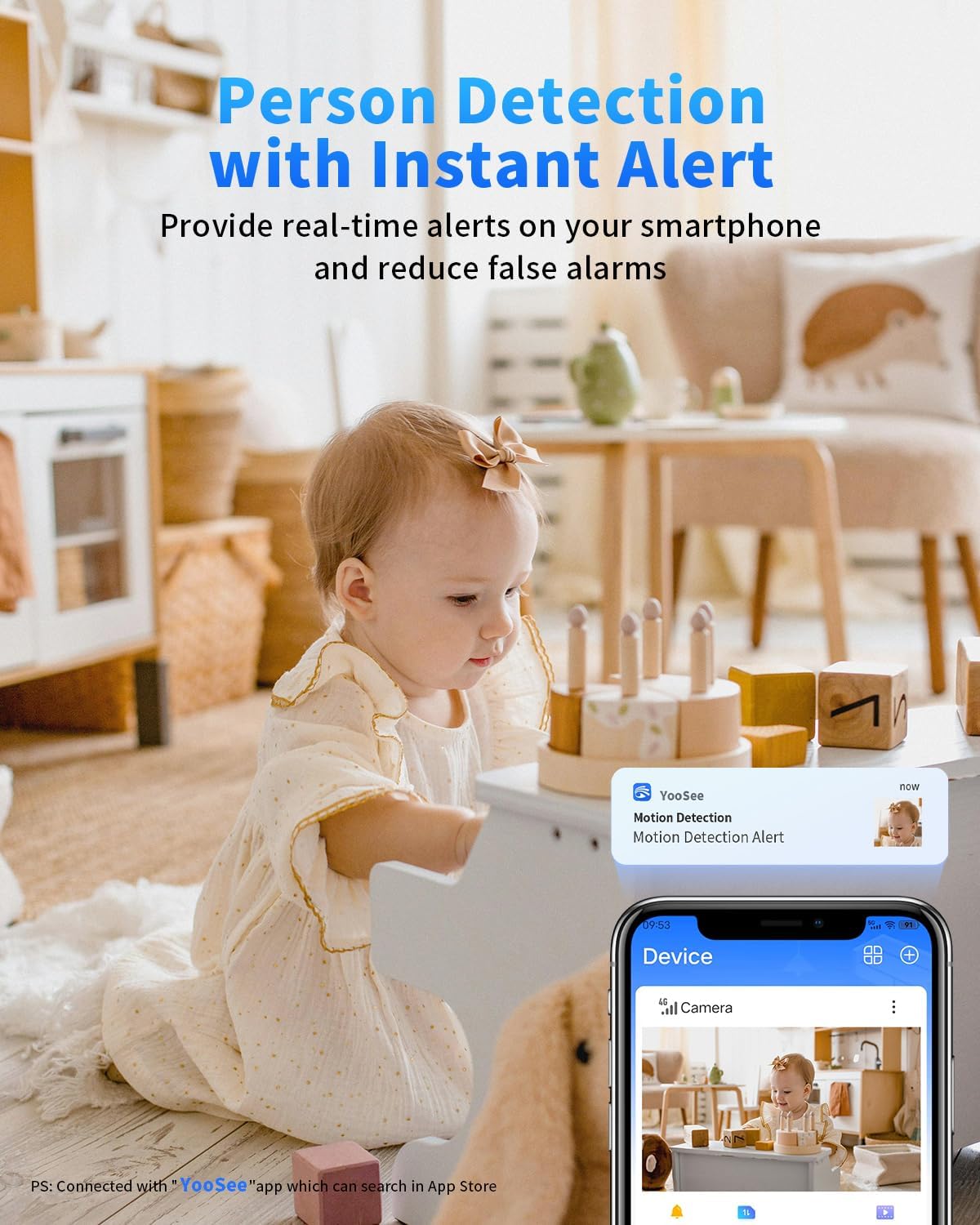 [5G & 2.4G] 2K Indoor Security Cameras for Home Security, AI Voice Change for 2-Way Talk, Motion Detection, Night Vision