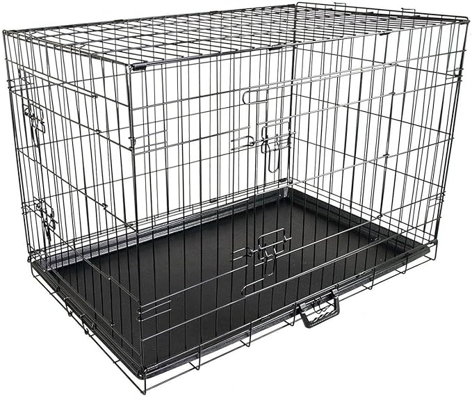 Dog Cage with Removable Tray