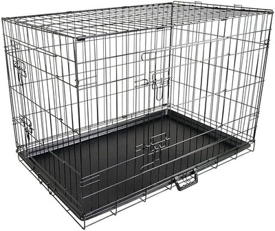Dog Cage with Removable Tray