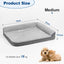 Sivomens Dog Bed for Medium Dogs, Egg Crate Foam Orthopedic Dog Bed with L-Shaped
