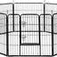 i.Pet 32" Large 8 Panel Pet Dog Playpens Rabbit Play Pen Fence Cage Puppy Exercise