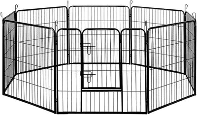i.Pet 32" Large 8 Panel Pet Dog Playpens Rabbit Play Pen Fence Cage Puppy Exercise