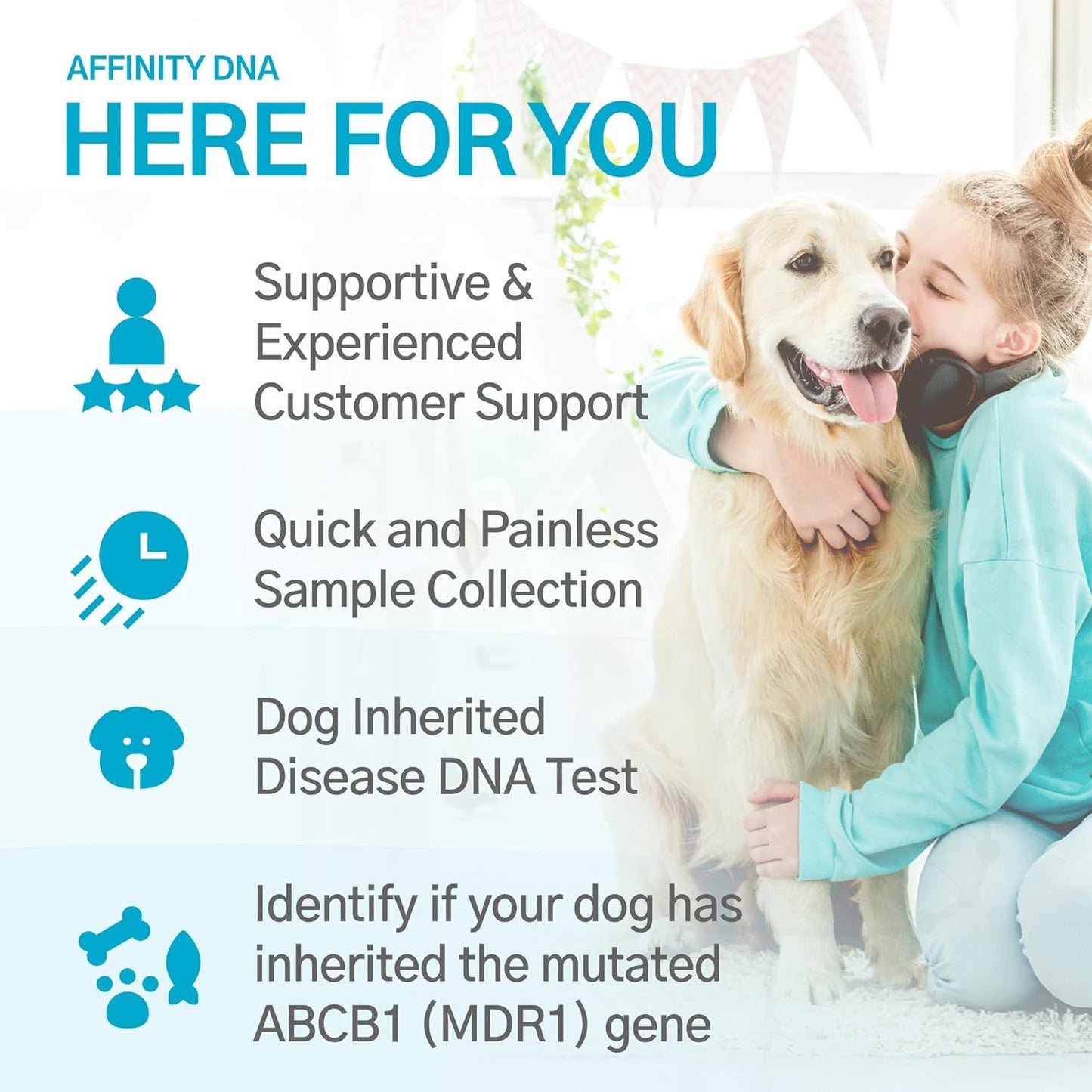 AffinityDNA Dog Multidrug Resistance 1 (MDR1) DNA Test Kit | Home Sample Collection Kit for 1 Canine