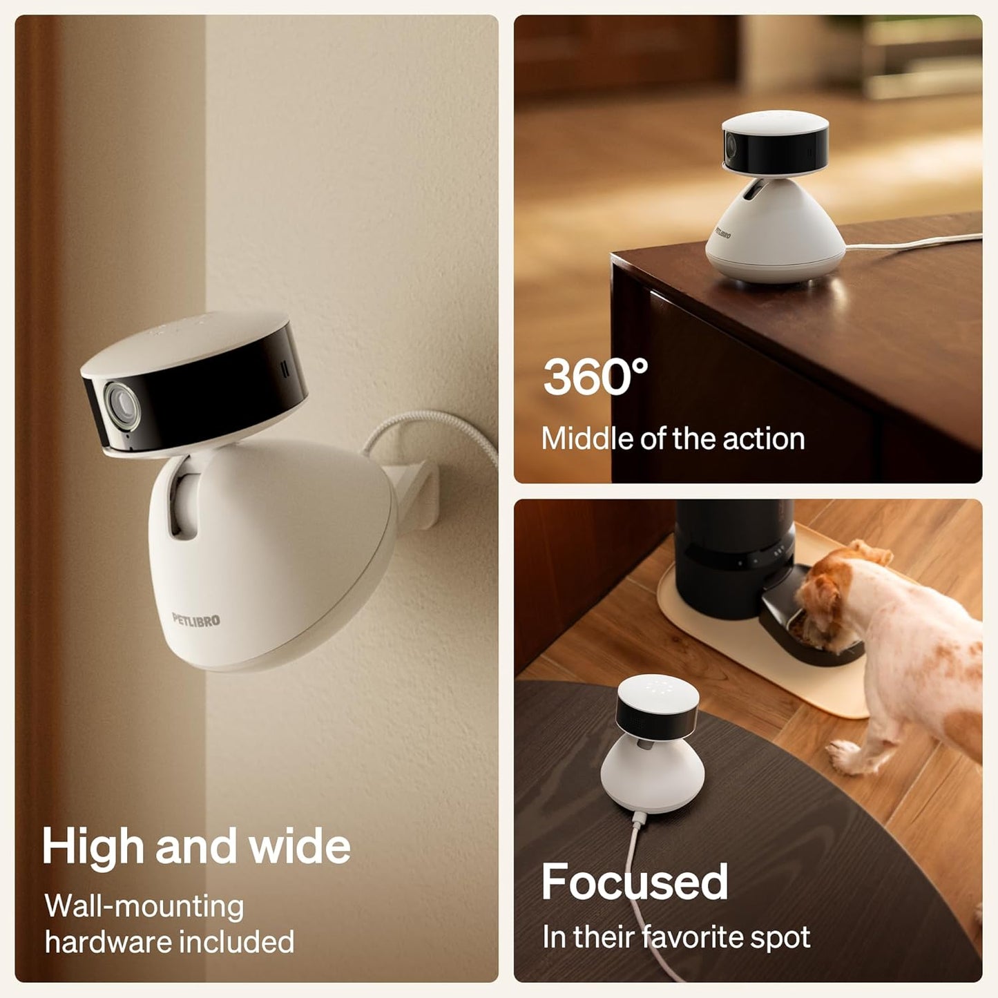 PETLIBRO AI Dog Camera Pet Camera Indoor with Phone App [Multi-Pet Recognition, Daily Activity Analysis & Smart Summaries]