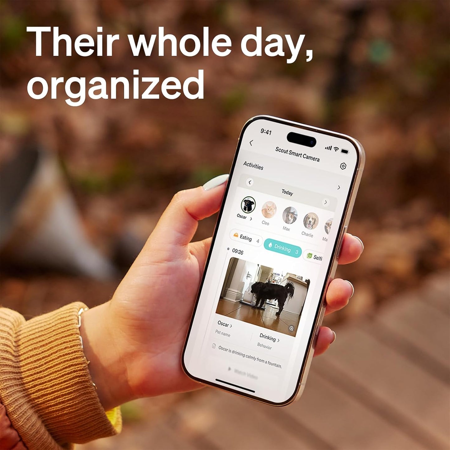 PETLIBRO AI Dog Camera Pet Camera Indoor with Phone App [Multi-Pet Recognition, Daily Activity Analysis & Smart Summaries]