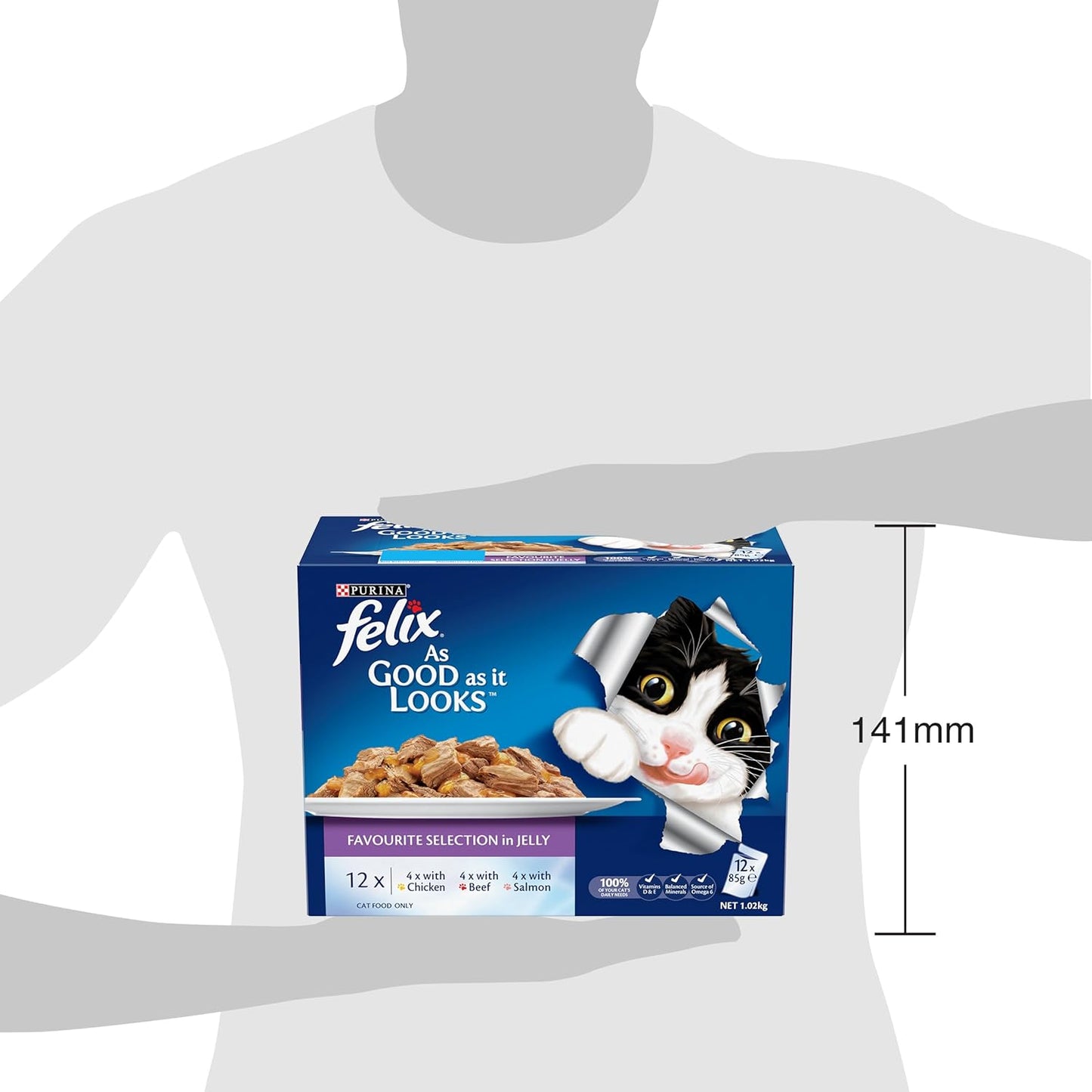 FELIX As Good As It Looks Adult Wet Cat Food Favourites Selection 60x85g