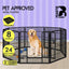 Beastie 24" Foldable Pet Dog Metal Playpen Enhanced, Universal Portable Pet Exercise Cage